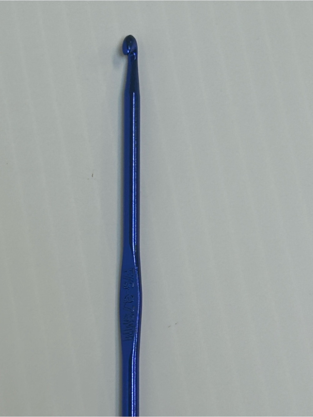 Vintage BOYE Size F - 5 - 3.75 mm Blue Crochet Hook